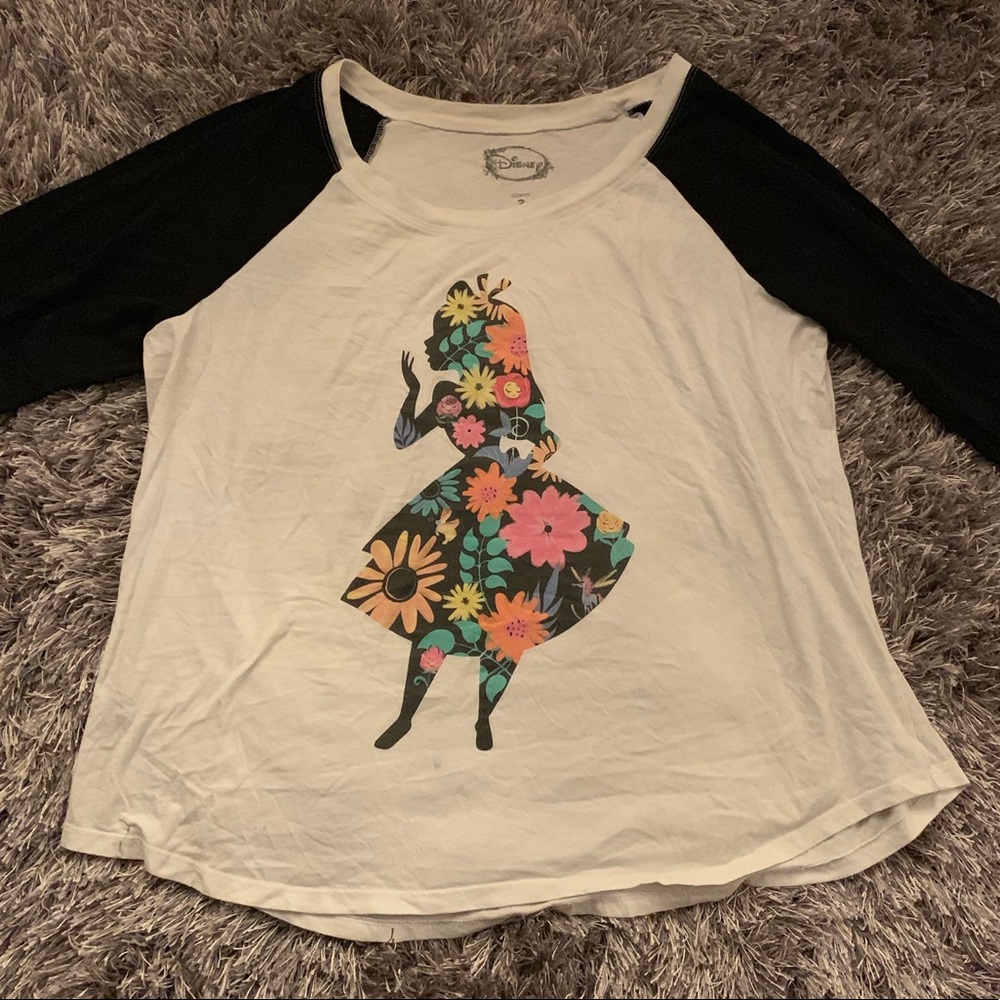 Alice in Wonderland Baseball Tee